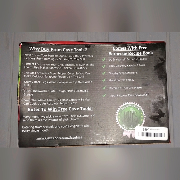 NWT Cave Tools Jalapeño Corer & Grill Topper for Cooking Peppers - Picture 11 of 11